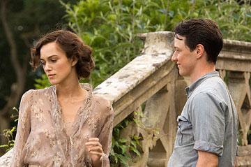 Keira Knightley and James McAvoy in Focus Features' Atonement
